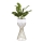 Metalen bloempot LOFT 46x20 cm goud/wit