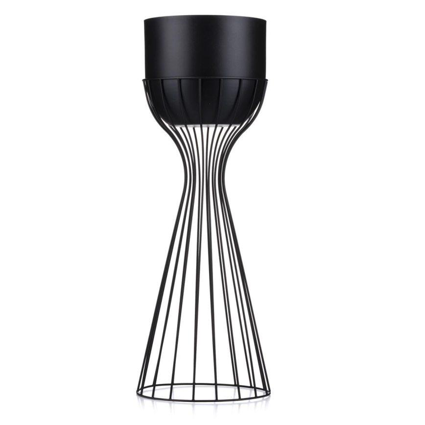 Metalen bloempot LOFT 56x20 cm zwart