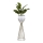 Metalen bloempot LOFT 68x20 cm goud/wit