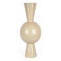 Metalen vaas 60 x 25 cm, beige