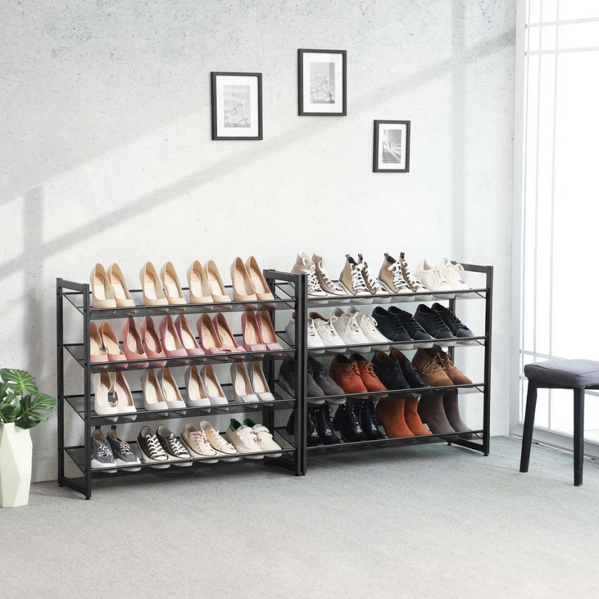 Meuble à chaussures ALVORO noir