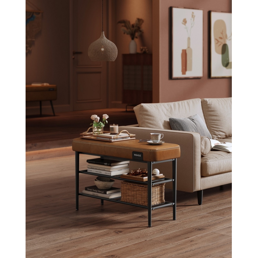 Meuble à chaussures ANDOR marron/noir