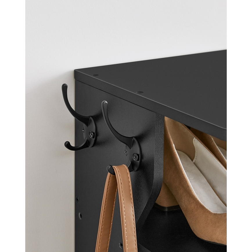 Meuble à chaussures BOTARO noir