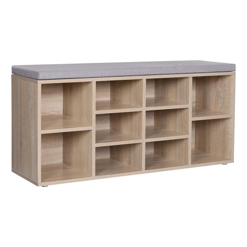 Meuble à chaussures VOREN marron/gris