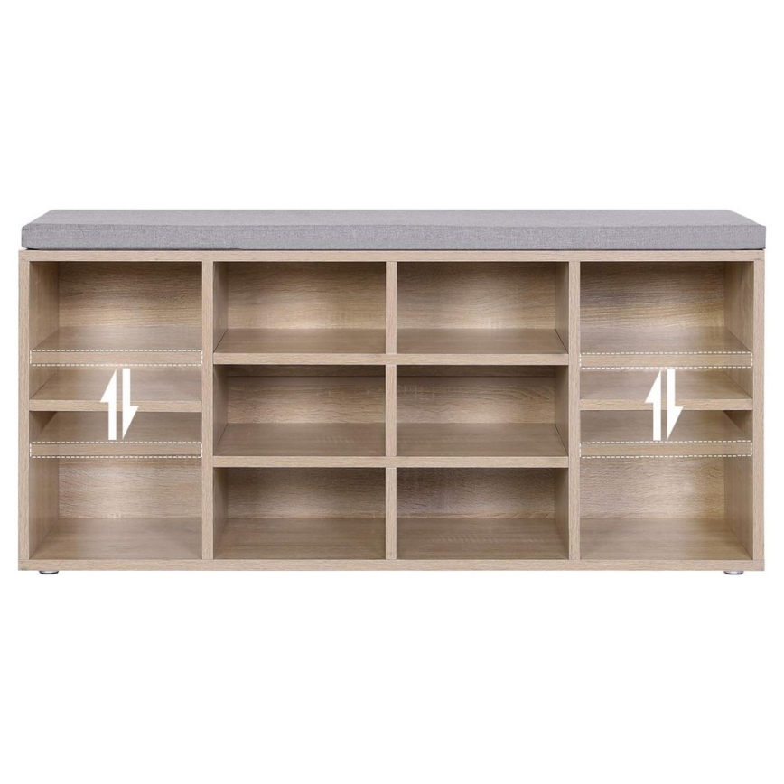 Meuble à chaussures VOREN marron/gris