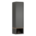 Meuble avec étagère ouverte FRED anthracite/chêne artisan