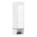 Meuble avec étagère ouverte FRED blanc/gris