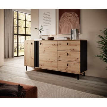 Meuble BADIA chêne/anthracite