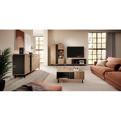 Meuble BADIA chêne/anthracite