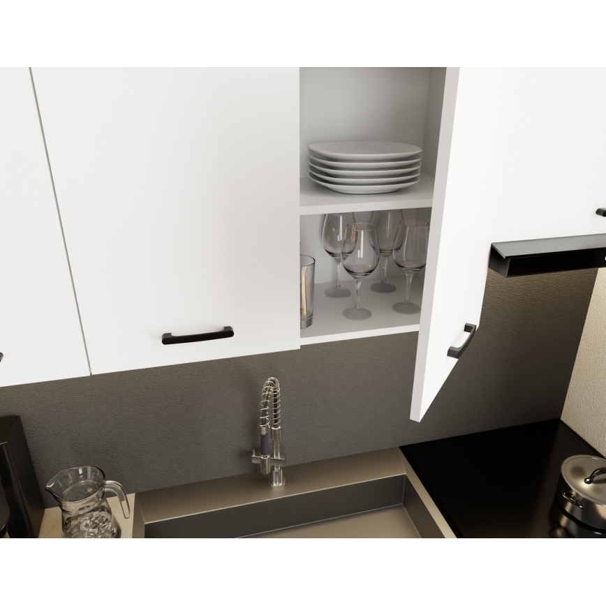 Meuble de cuisine ARLEN 180 cm, blanc