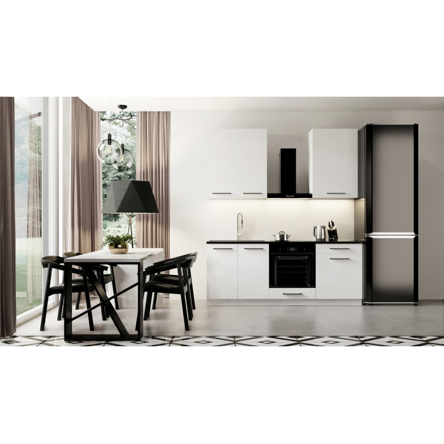 Meuble de cuisine EVE 200 cm, blanc