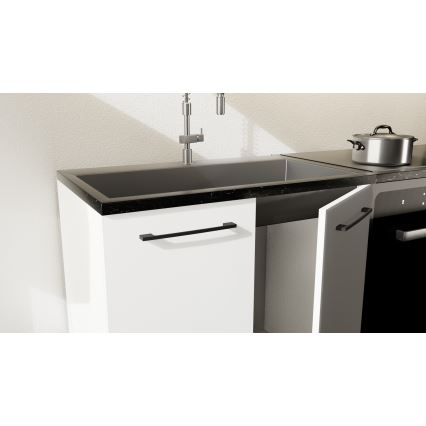 Meuble de cuisine EVE 200 cm, blanc