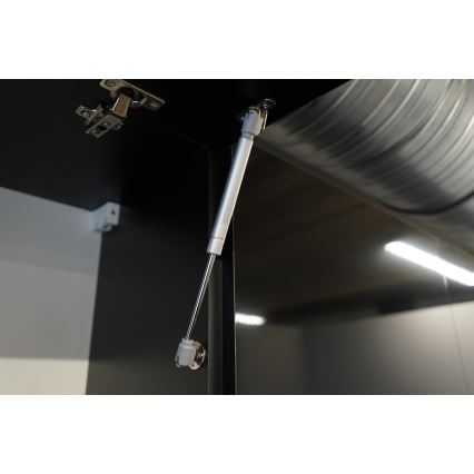 Meuble de cuisine MARINA 240 cm chêne craft/noir laqué