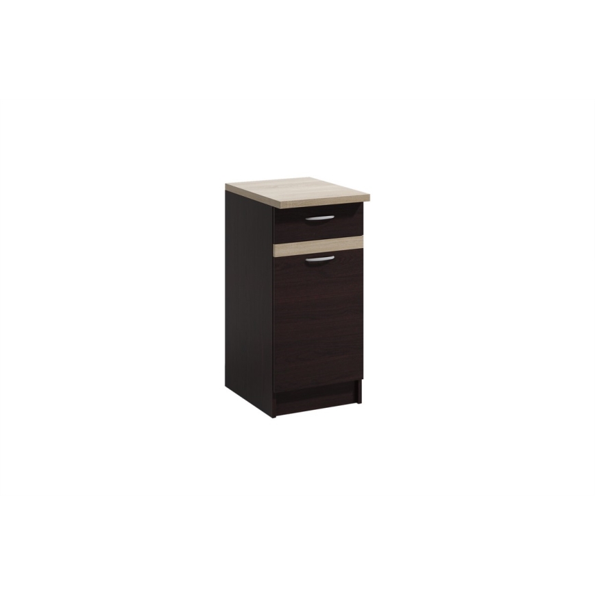 Meuble de cuisine VALERIA 180 cm chêne sonoma/marron