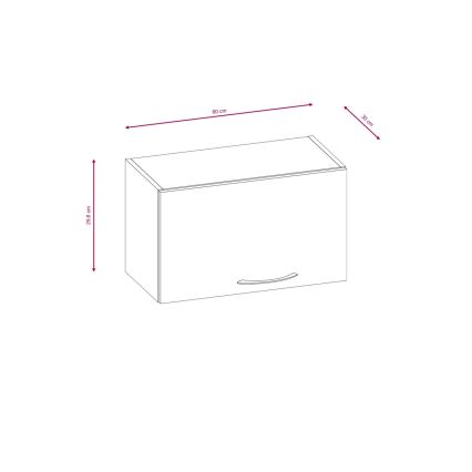 Meuble de cuisine VALERIA 180 cm chêne sonoma/marron