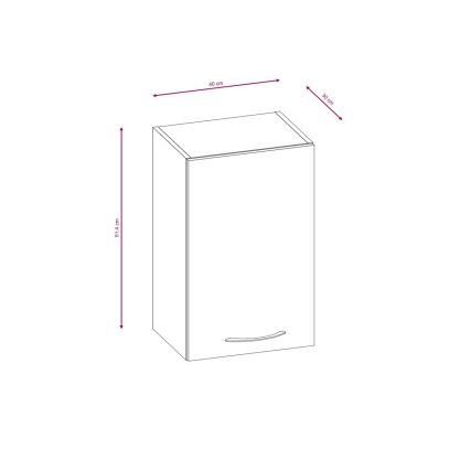Meuble de cuisine VALERIA 180 cm chêne sonoma/marron