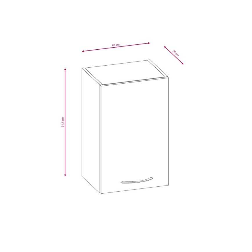 Meuble de cuisine VALERIA 180 cm chêne sonoma/marron
