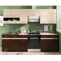Meuble de cuisine VALERIA 240 cm chêne sonoma/marron