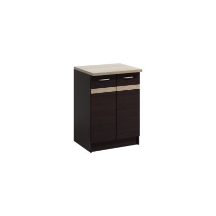 Meuble de cuisine VALERIA 240 cm chêne sonoma/marron