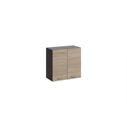 Meuble de cuisine VALERIA 240 cm marron/chêne sonoma