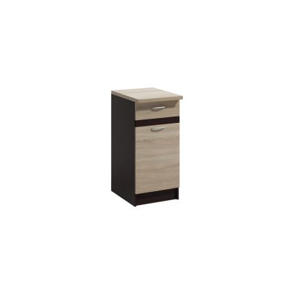 Meuble de cuisine VALERIA 240 cm marron/chêne sonoma