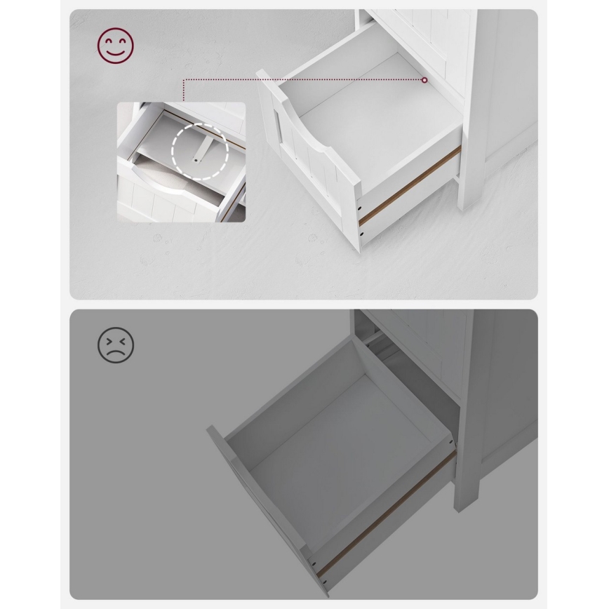 Meuble de rangement ZARA blanc