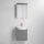 Meuble de salle de bains ASTRID avec lavabo + armoire-miroir LED 4xLED/4,3W/230V IP44 gris