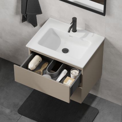 Meuble de salle de bains avec lavabo CONOR 61 cm Marakesh/blanc