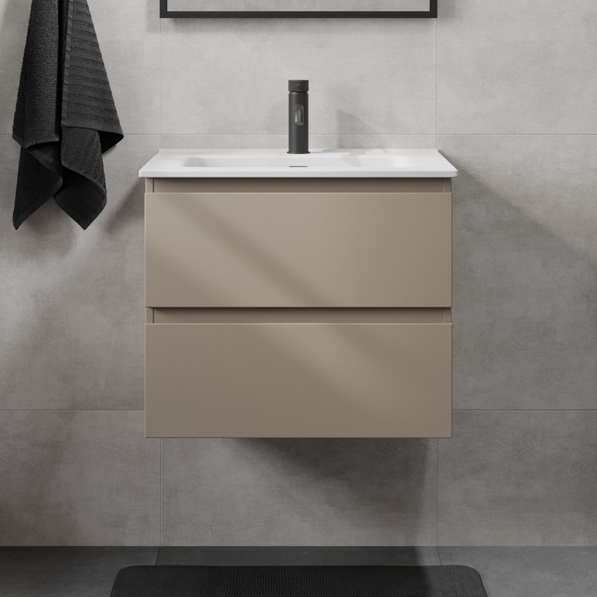 Meuble de salle de bains avec lavabo CONOR 61 cm Marakesh/blanc