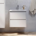 Meuble de salle de bains avec lavabo MOLDE 60 cm blanc