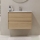 Meuble de salle de bains avec lavabo MOLDE 80x55x46 cm chêne