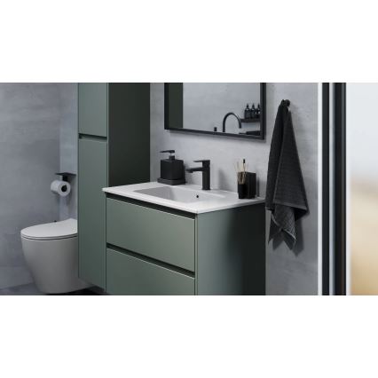 Meuble de salle de bains avec lavabo MOLDE 80x55x46 cm vert