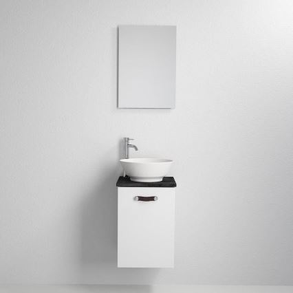 Meuble de salle de bains avec lavabo SOREN, blanc