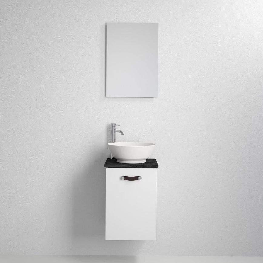 Meuble de salle de bains avec lavabo SOREN, blanc