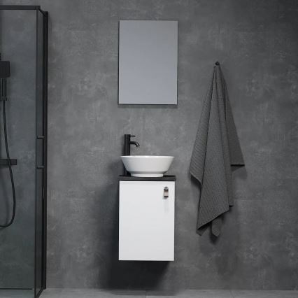 Meuble de salle de bains avec lavabo SOREN, blanc