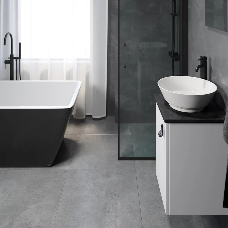 Meuble de salle de bains avec lavabo SOREN, blanc