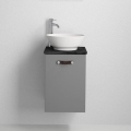 Meuble de salle de bains avec lavabo SOREN, gris