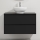 Meuble de salle de bains avec lavabo TRONDHEIM/DRAMMEN 90 x 57 x 46 cm noir/blanc