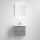 Meuble de salle de bains avec lavabo VEDO + miroir LED 10W/230V IP44 gris