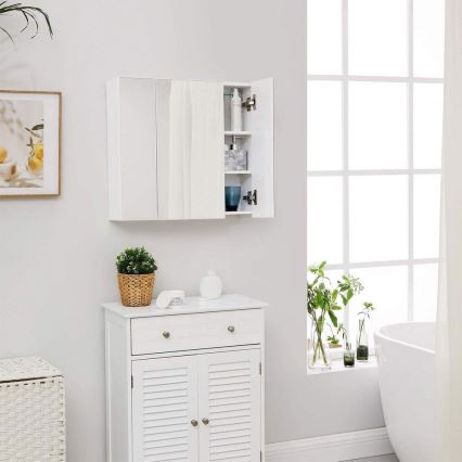 Meuble de salle de bains avec miroir SKY blanc