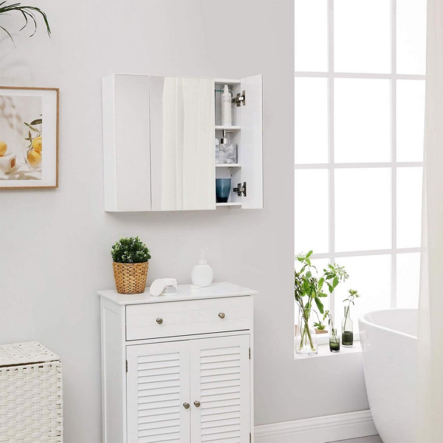 Meuble de salle de bains avec miroir SKY blanc