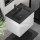 Meuble de salle de bains avec vasque KENWOOD 61x52x45 cm blanc/noir
