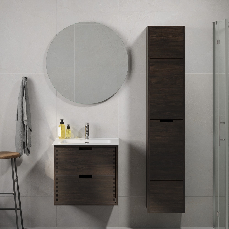 Meuble de salle de bains GRIBSKOV 175 cm brun/chêne