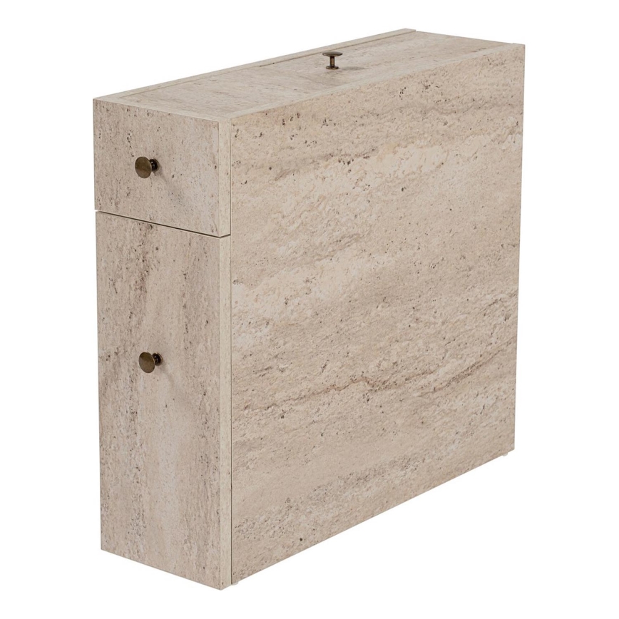 Meuble de salle de bains MELODY, décor marbre beige