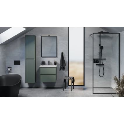 Meuble de salle de bains MOLDE 35x174x32 cm vert