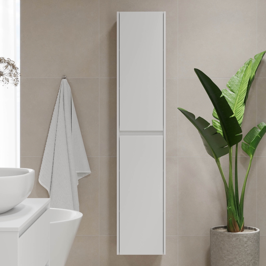 Meuble de salle de bains TRONDHEIM 35x174x30 cm blanc