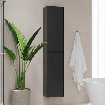 Meuble de salle de bains TRONDHEIM 35x174x30 cm noir