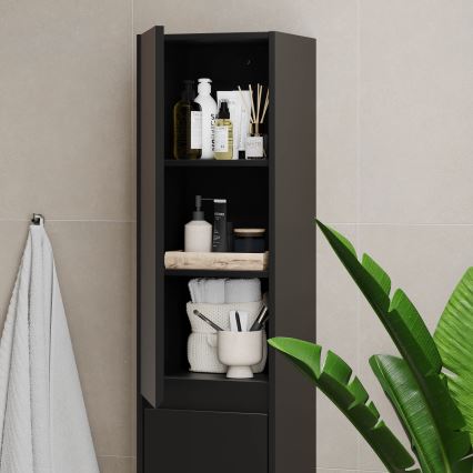 Meuble de salle de bains TRONDHEIM 35x174x30 cm noir