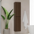 Meuble de salle de bains TRONDHEIM 35x174x30 cm noyer