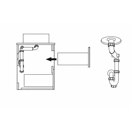 Meuble de salle de bains TRONDHEIM pour lavabo 60 cm anthracite